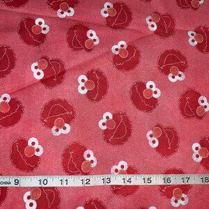 NEW  Sesame Street Red Elmo 100% Cotton Fabric Sold by 1/2 Yard More Available